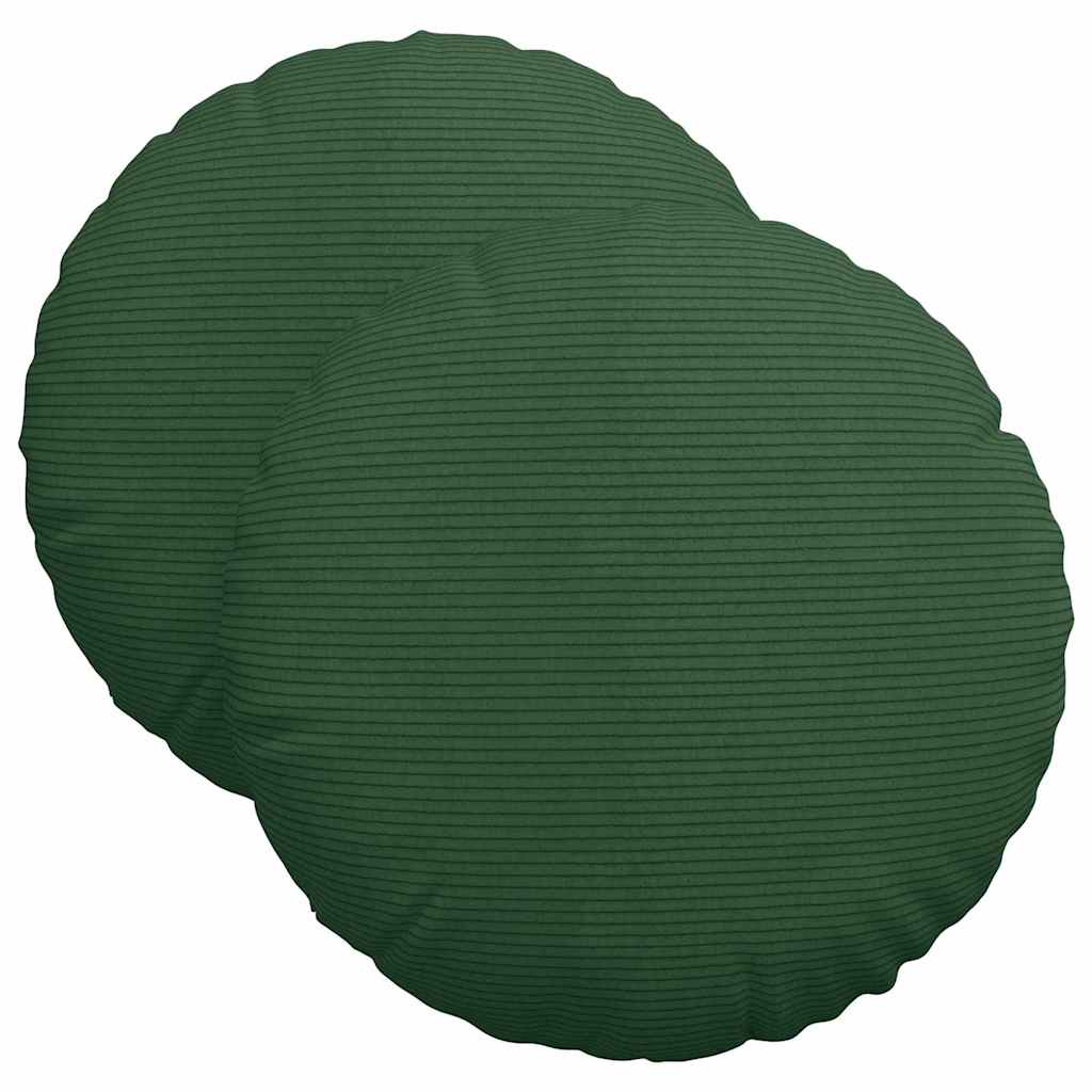 Jastučići za sjedenje 2 pcs Tamnozelena Ø 40 cm Kordura tekstil