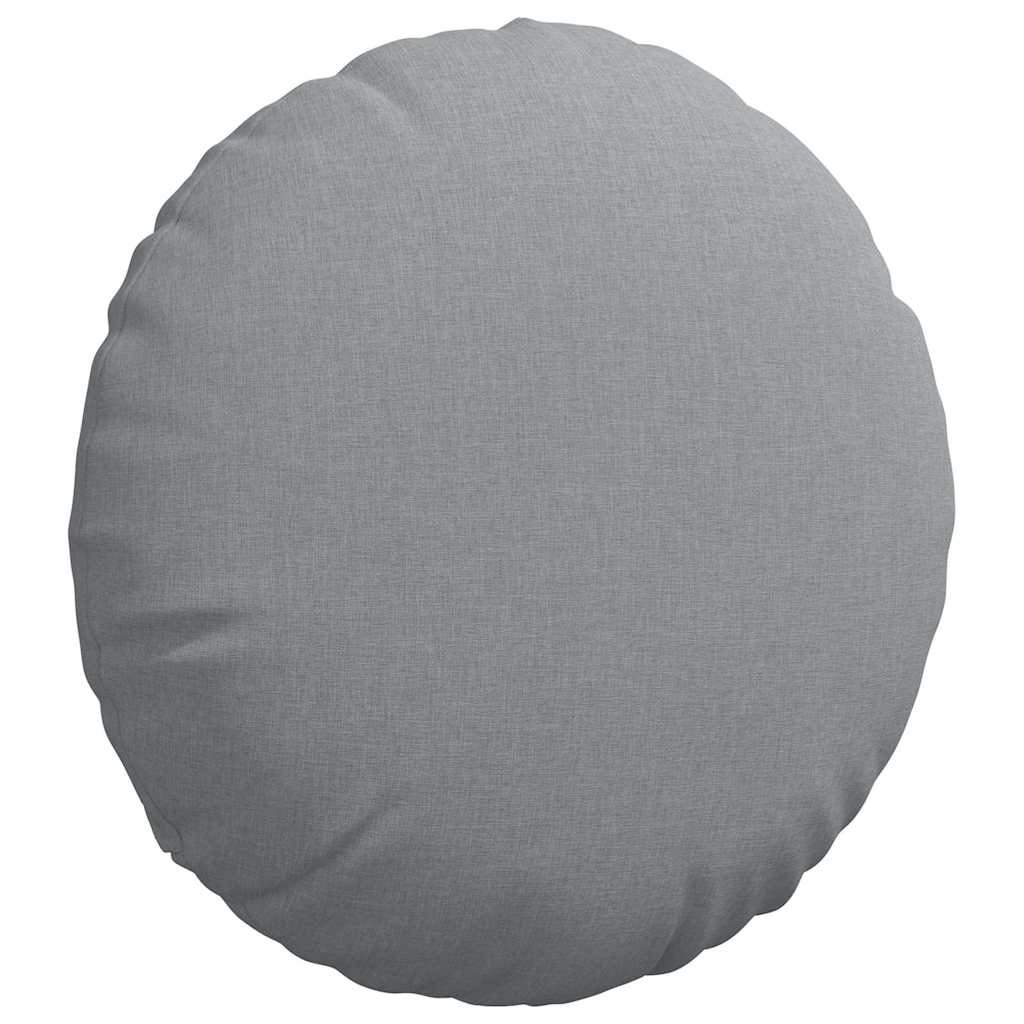 Jastučići za sjedenje 2 pcs Svijetlo siva Ø50 x 19 cm tkanina