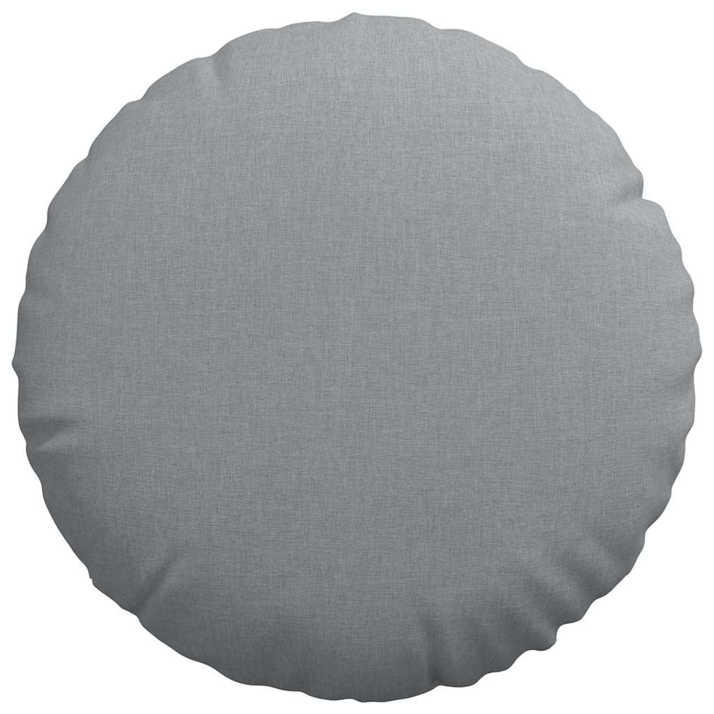 Jastučići za sjedenje 2 pcs Svijetlo siva Ø50 x 19 cm tkanina