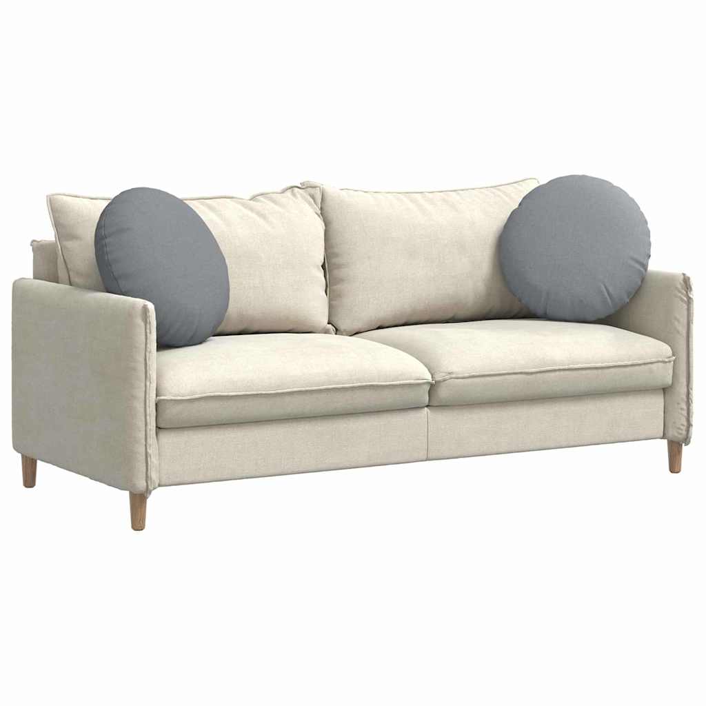 Jastučići za sjedenje 2 pcs Svijetlo siva Ø50 x 19 cm tkanina
