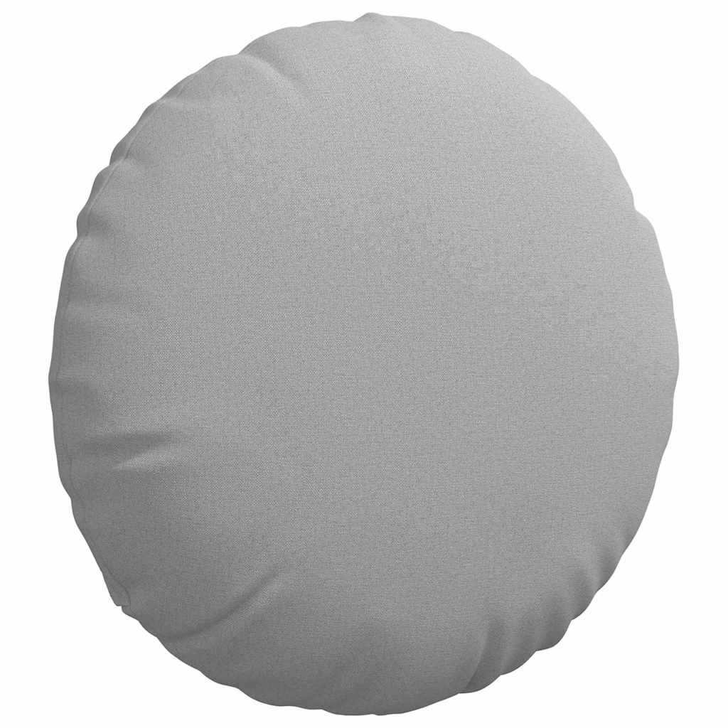 Jastučići za sjedenje 2 pcs Oblačnosiva Ø50 x 19 cm tkanina