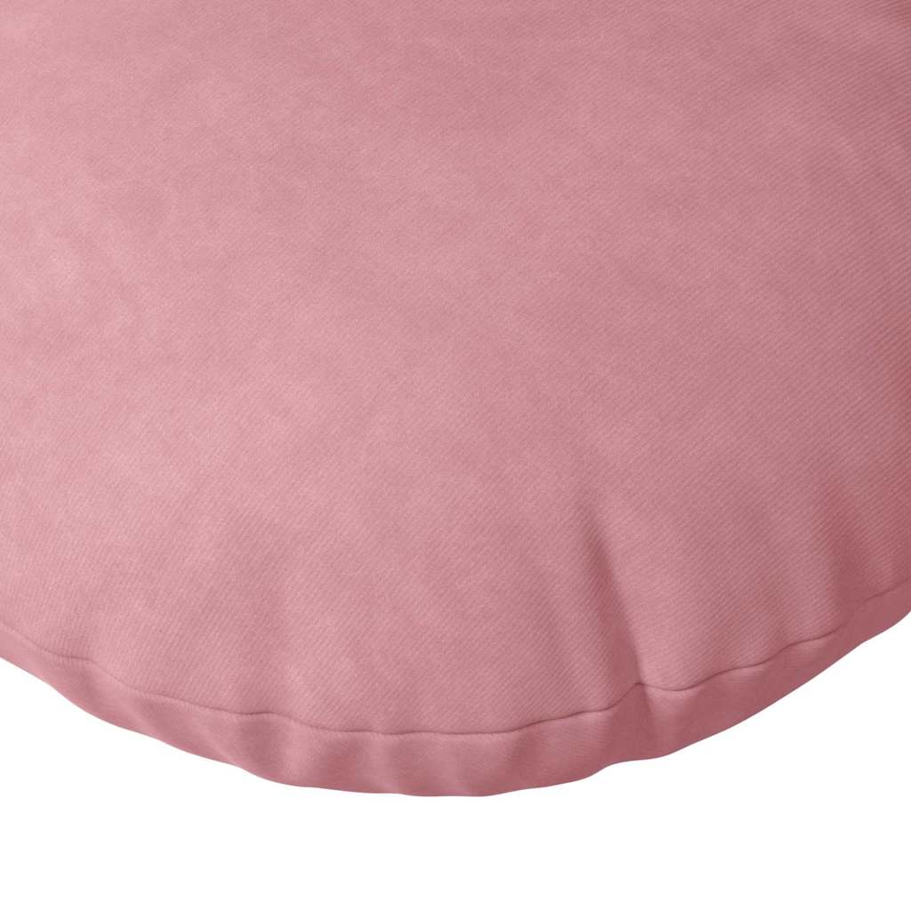 Jastučići za sjedenje 2 pcs Ružičasta Ø50 x 19 cm Baršun