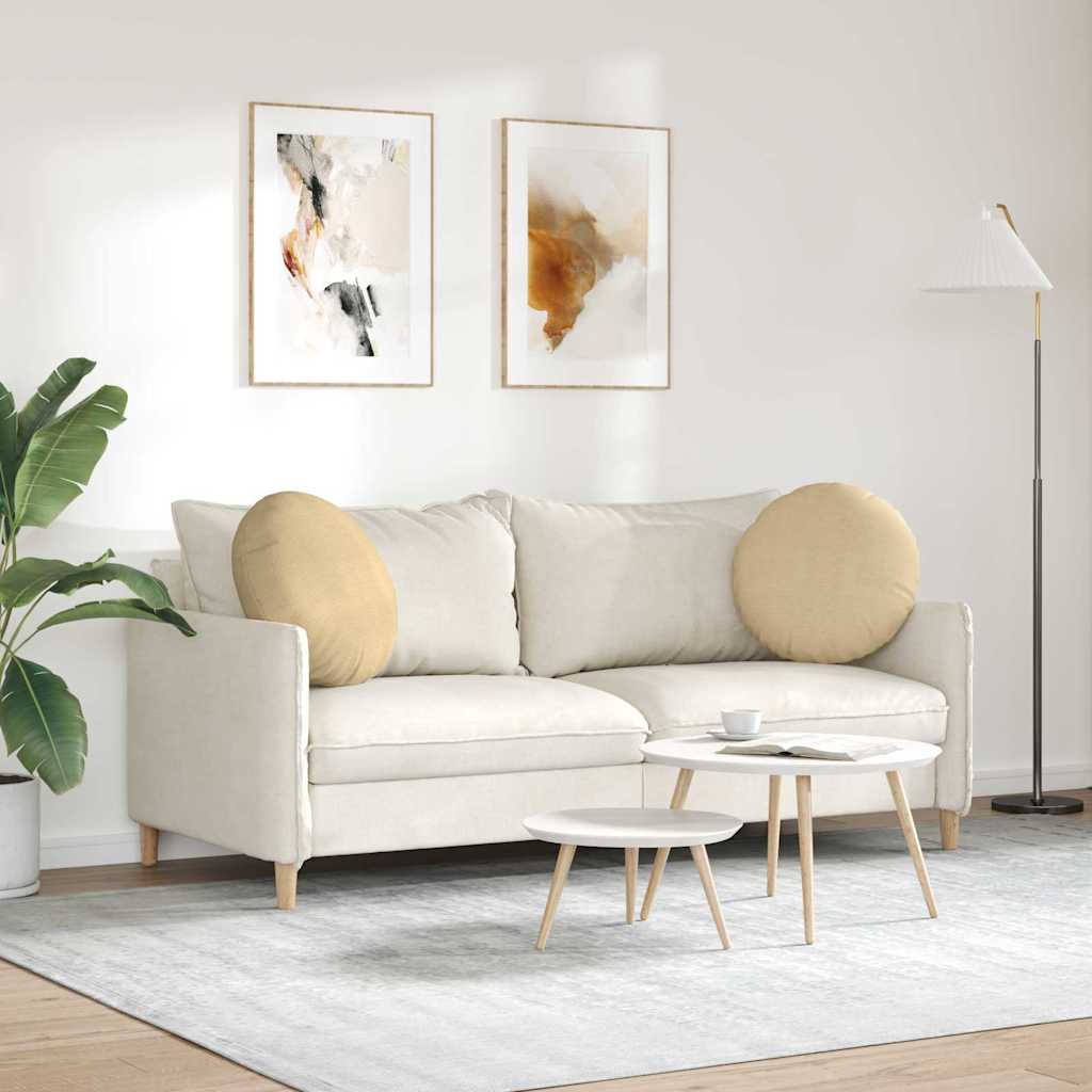 Jastučići za sjedenje 2 pcs Siva zelena Ø50 x 19 cm