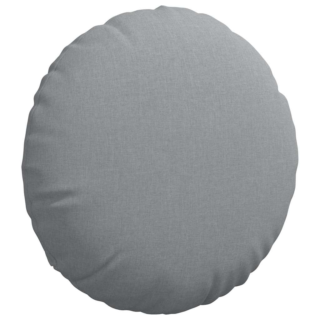 Jastučići za sjedenje 2 pcs Svijetlo siva Ø60 x 21 cm tkanina