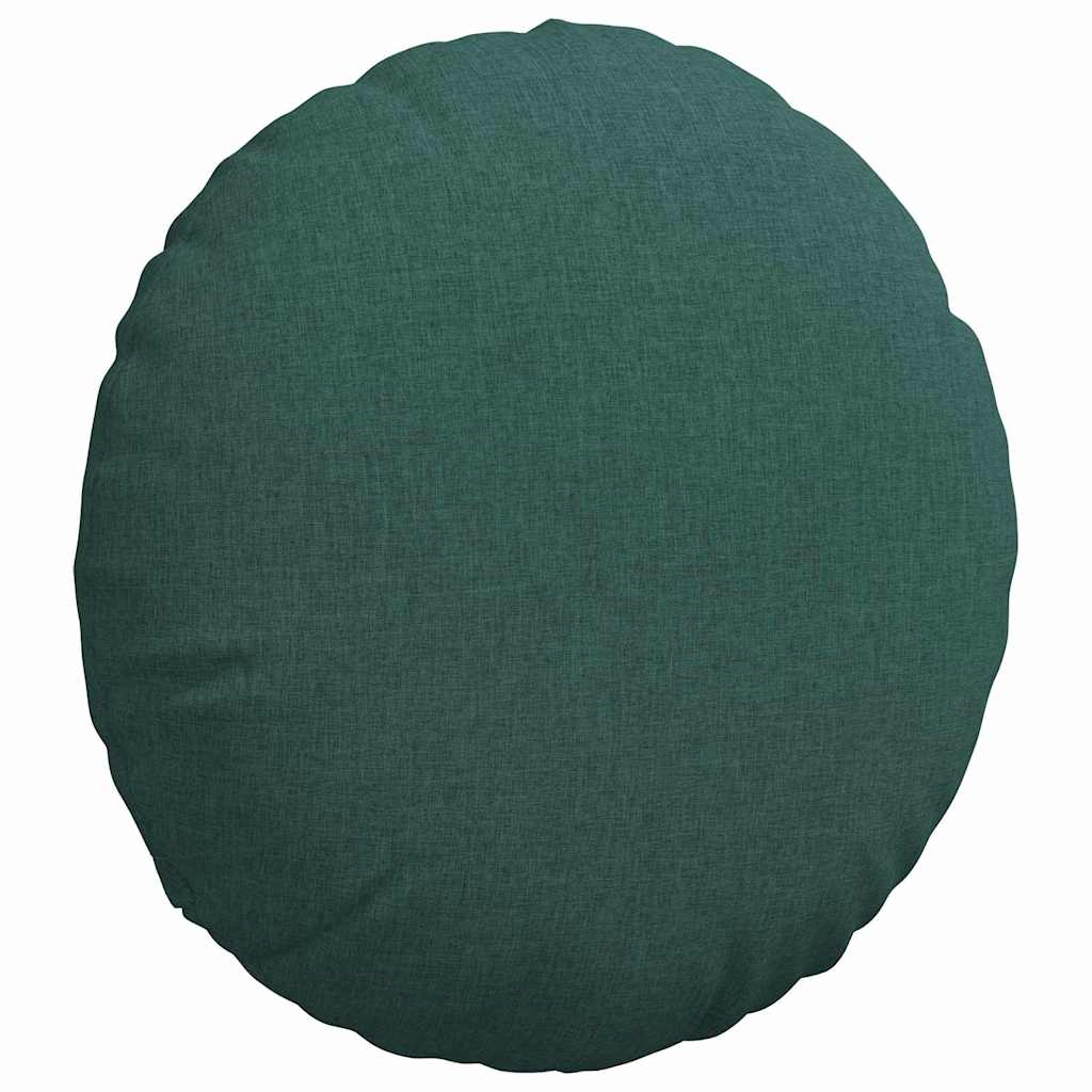 Jastučići za sjedenje 2 pcs Tamnozelena Ø60 x 21 cm tkanina