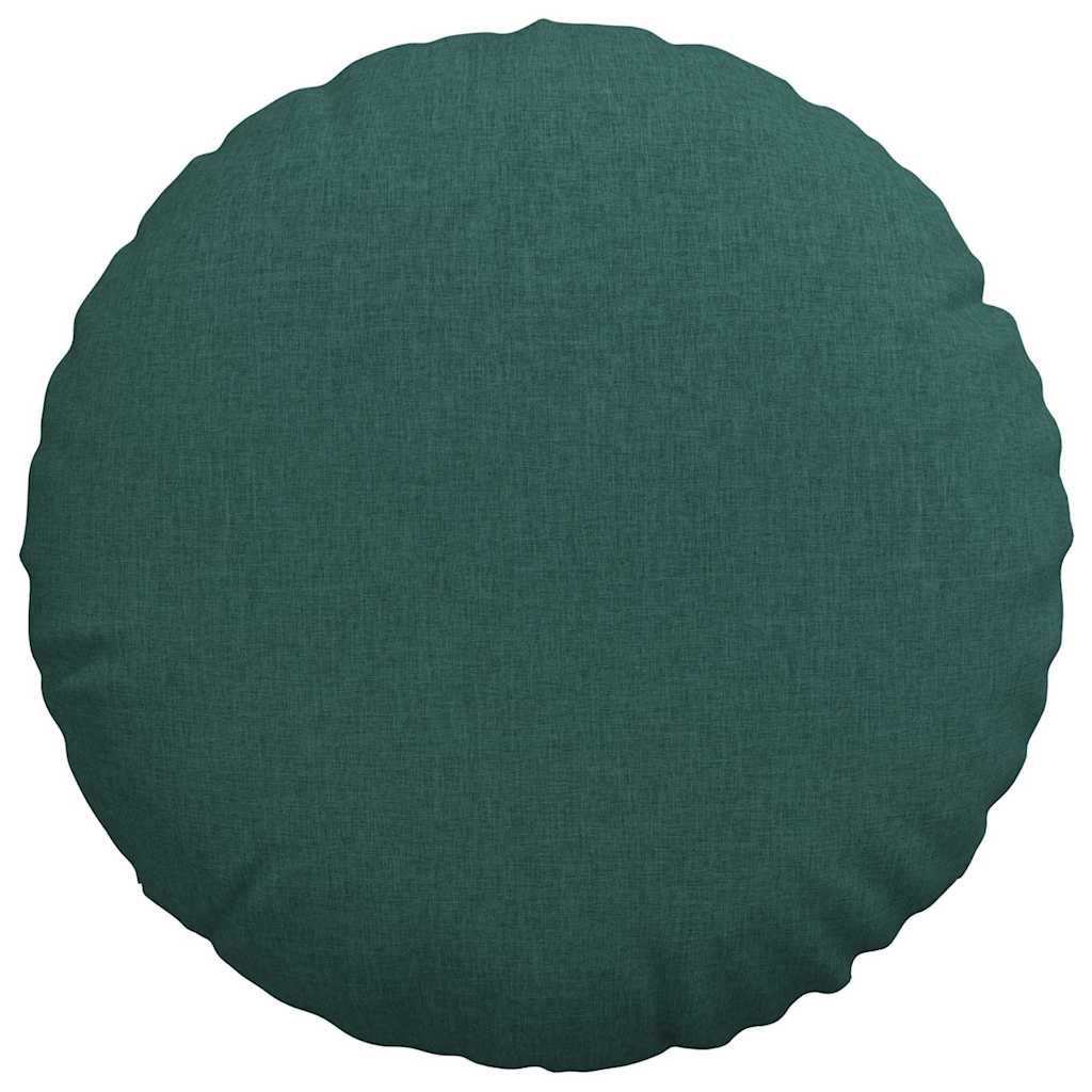 Jastučići za sjedenje 2 pcs Tamnozelena Ø60 x 21 cm tkanina