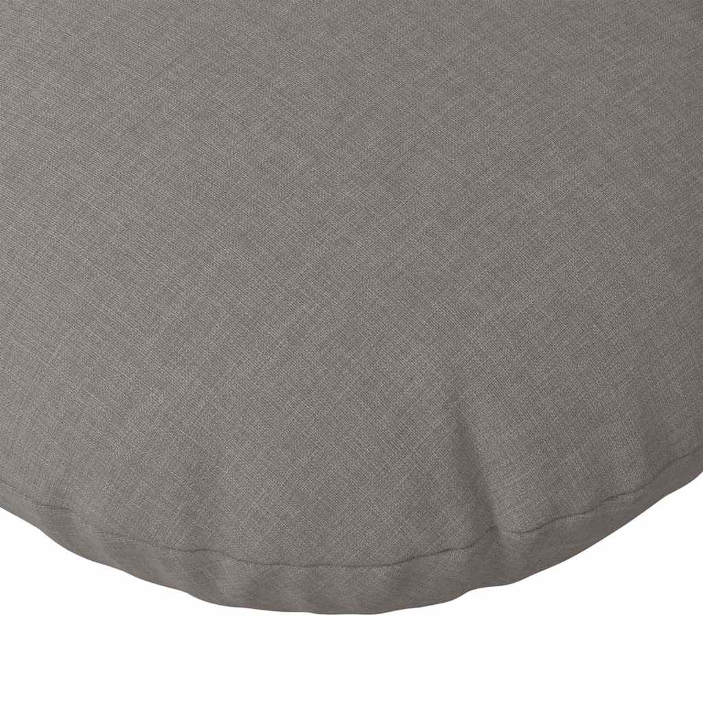 Jastučići za sjedenje 2 pcs Sivo-smeđa Ø60 x 21 cm tkanina