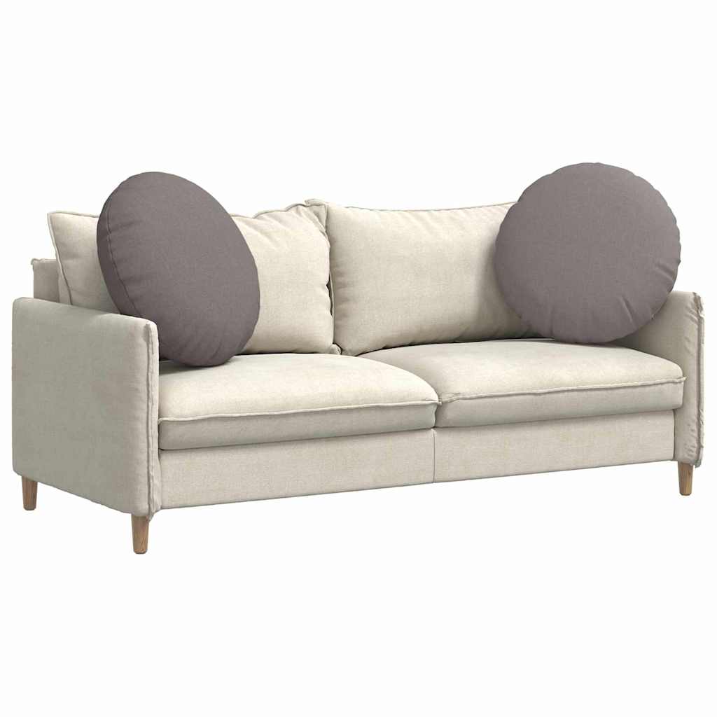 Jastučići za sjedenje 2 pcs Sivo-smeđa Ø60 x 21 cm tkanina