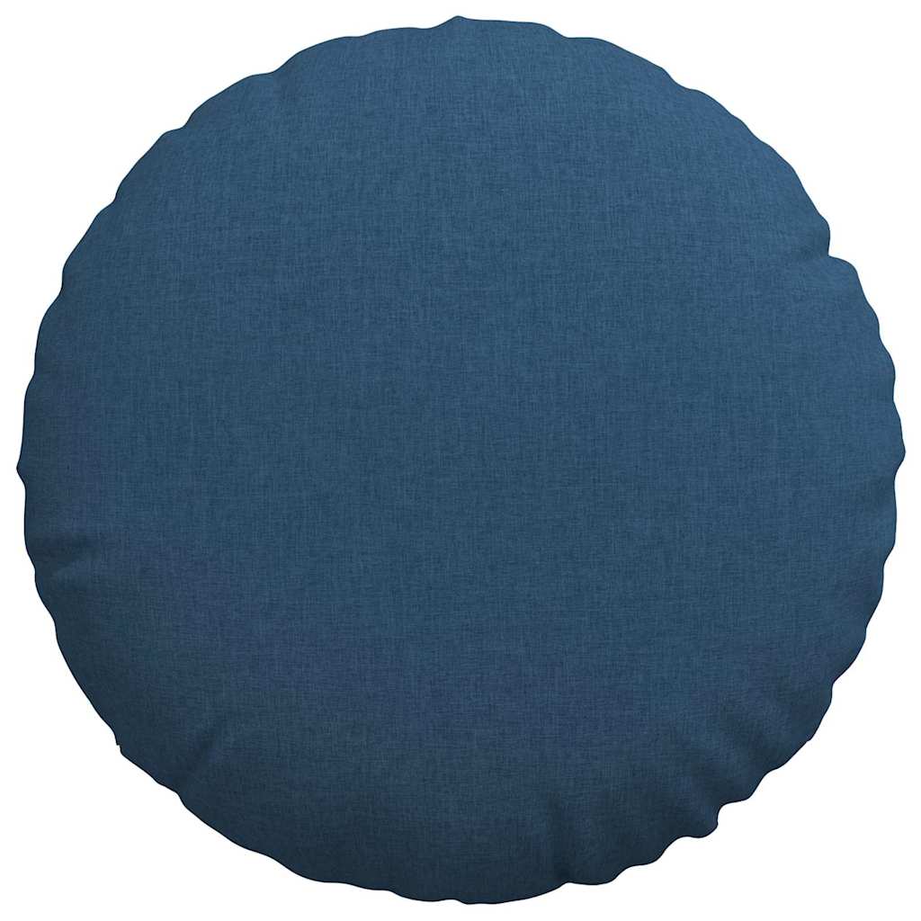 Jastučići za sjedenje 2 pcs Plava Ø60 x 21 cm tkanina