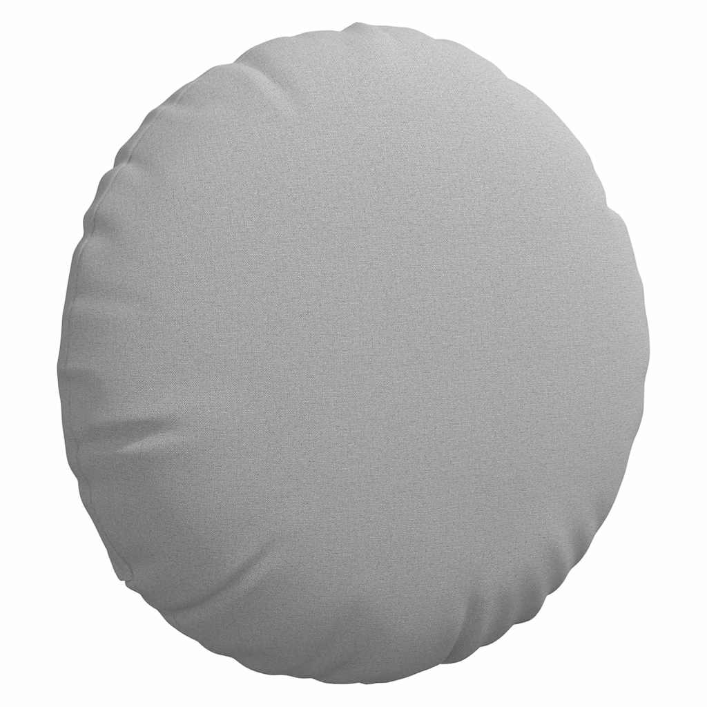 Jastučići za sjedenje 2 pcs Oblačnosiva Ø60 x 21 cm tkanina