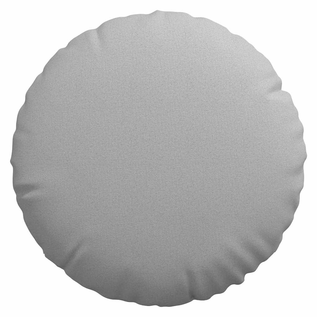 Jastučići za sjedenje 2 pcs Oblačnosiva Ø60 x 21 cm tkanina