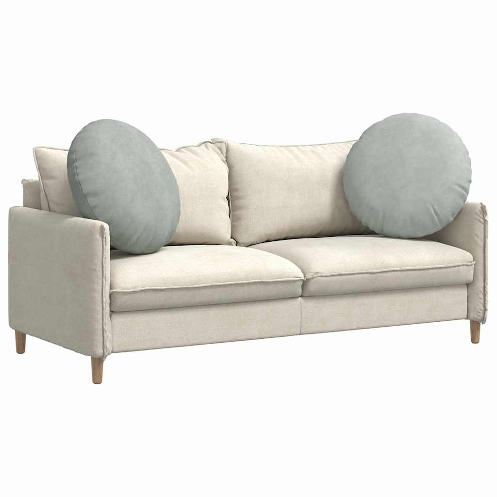 Jastučići za sjedenje 2 pcs Svijetlo siva Ø60 x 21 cm Baršun