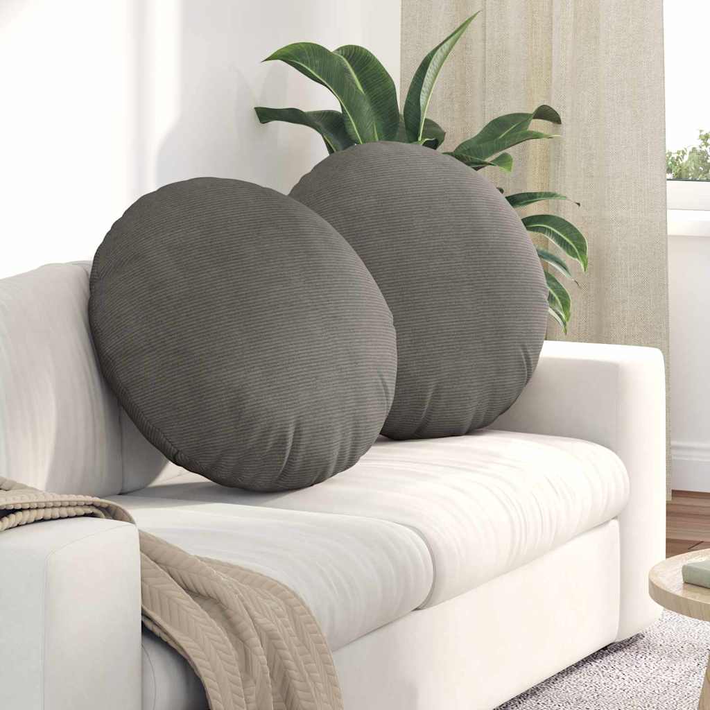 Jastučići za sjedenje 2 pcs Svijetlo siva Ø60 x 21 cm