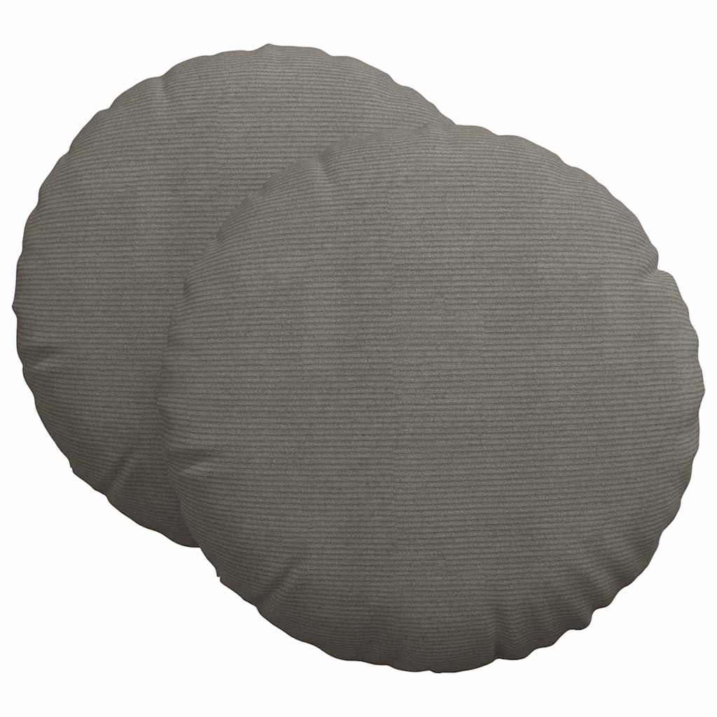Jastučići za sjedenje 2 pcs Svijetlo siva Ø60 x 21 cm