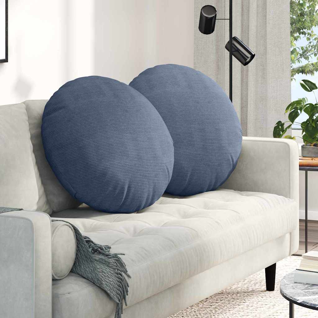 Jastučići za sjedenje 2 pcs Plava Ø60 x 21 cm Kordura tekstil