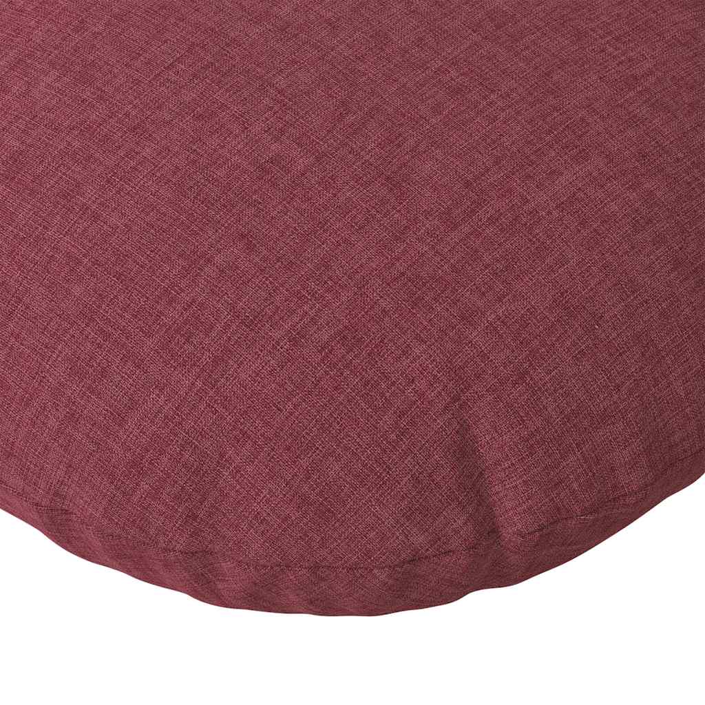 Jastučići za sjedenje 2 pcs Vinska crvena Ø80 x 29 cm tkanina