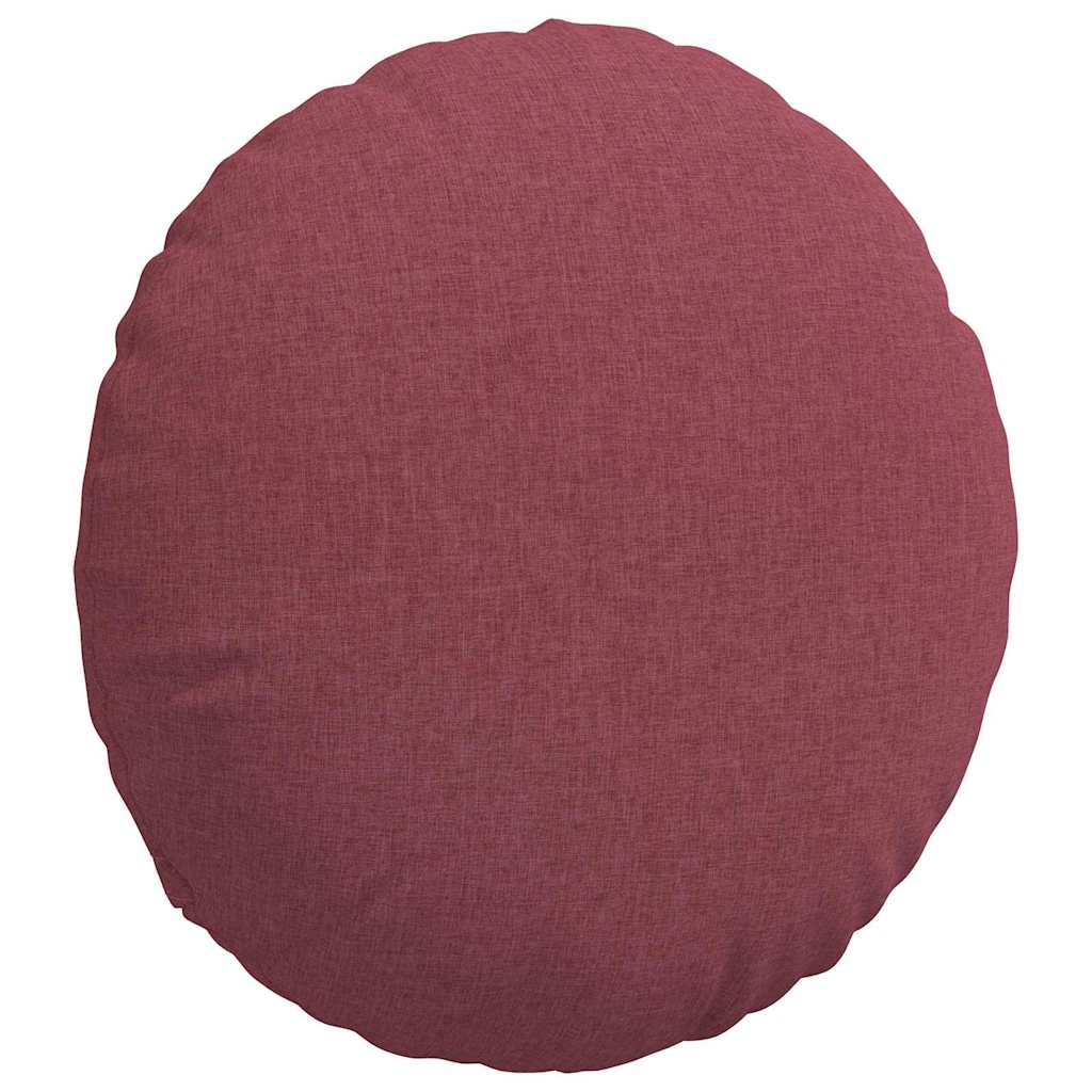 Jastučići za sjedenje 2 pcs Vinska crvena Ø80 x 29 cm tkanina