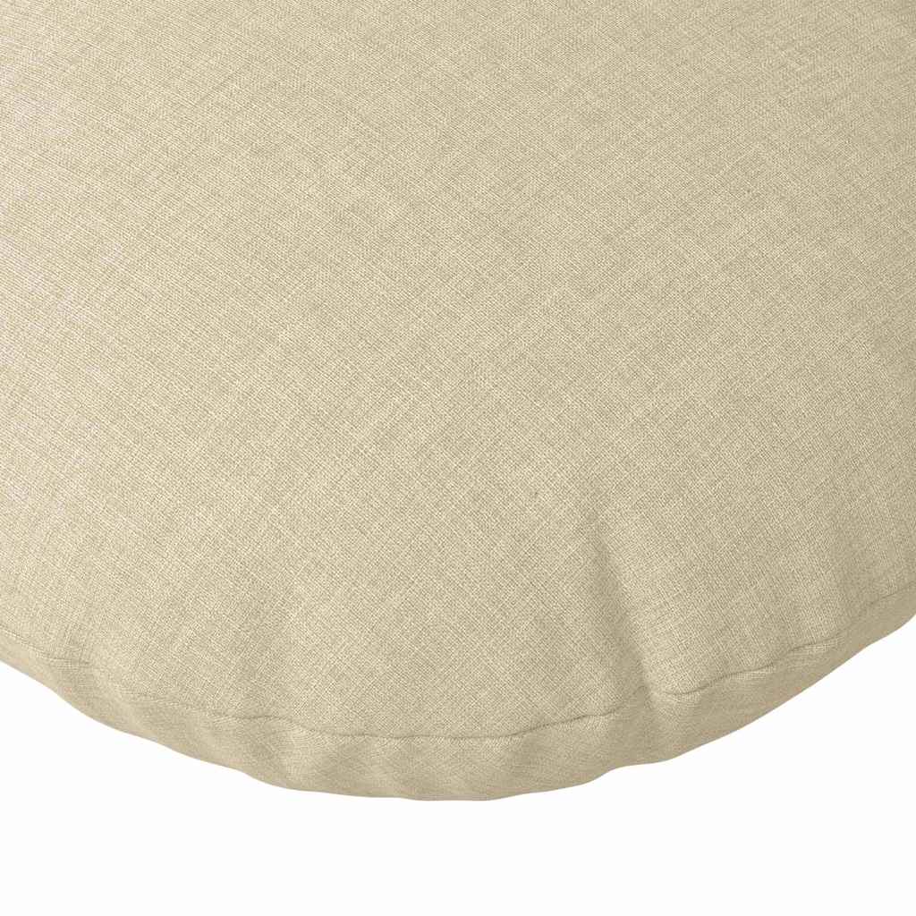 Jastučići za sjedenje 2 pcs Krema Ø80 x 29 cm tkanina