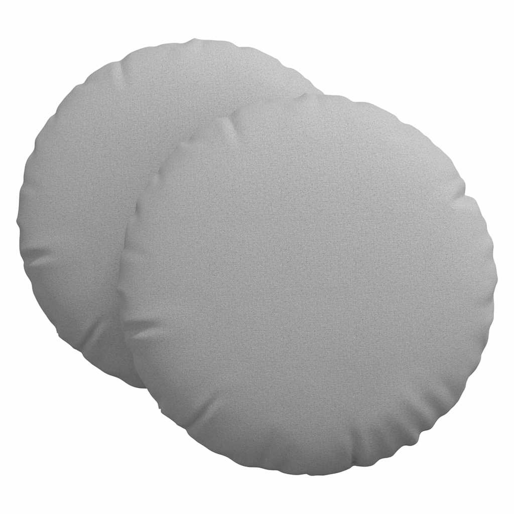 Jastučići za sjedenje 2 pcs Oblačnosiva Ø80 x 29 cm tkanina