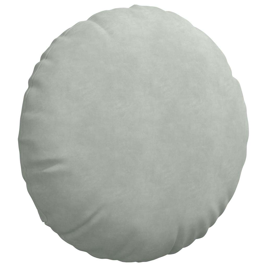 Jastučići za sjedenje 2 pcs Svijetlo siva Ø 40 x 13 cm Baršun