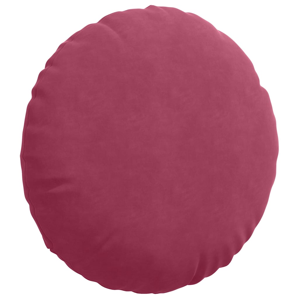 Jastučići za sjedenje 2 pcs Vinska crvena Ø 80 x 29 cm Baršun