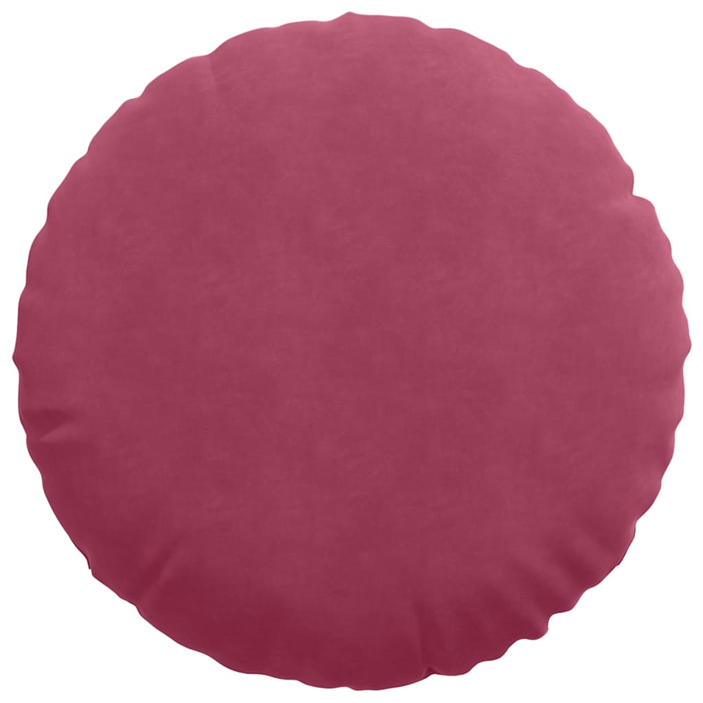 Jastučići za sjedenje 2 pcs Vinska crvena Ø 80 x 29 cm Baršun