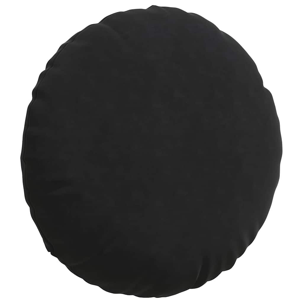 Jastučići za sjedenje 2 pcs Crna Ø 80 x 29 cm Baršun