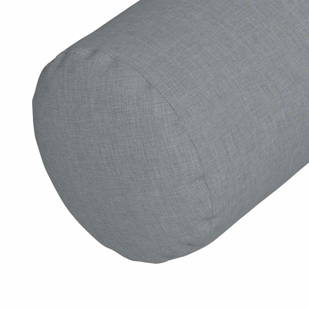 Valjkasti jastučići 2 pcs Svijetlo siva Ø 15 x 40 cm tkanina