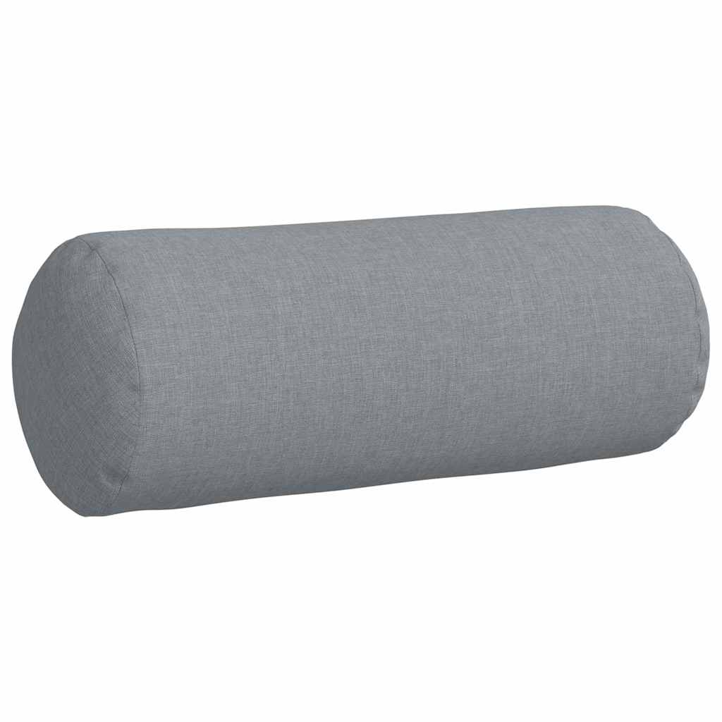 Valjkasti jastučići 2 pcs Svijetlo siva Ø 15 x 40 cm tkanina