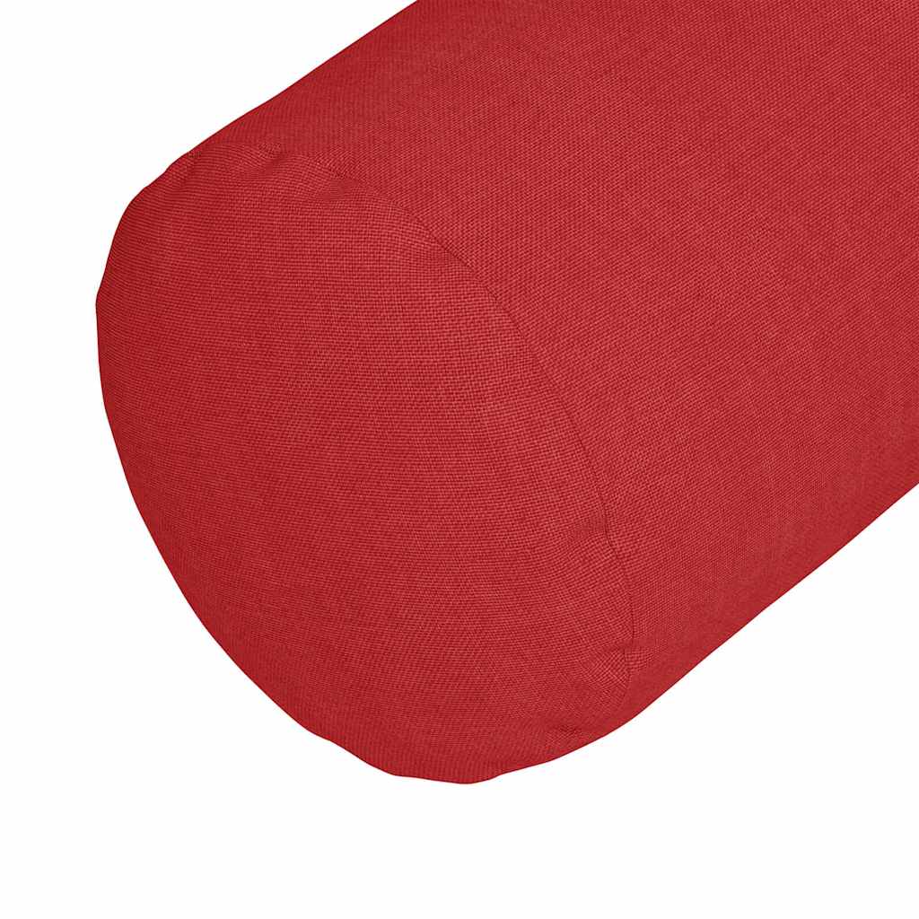 Valjkasti jastučići 2 pcs Crvena Ø 15 x 40 cm tkanina