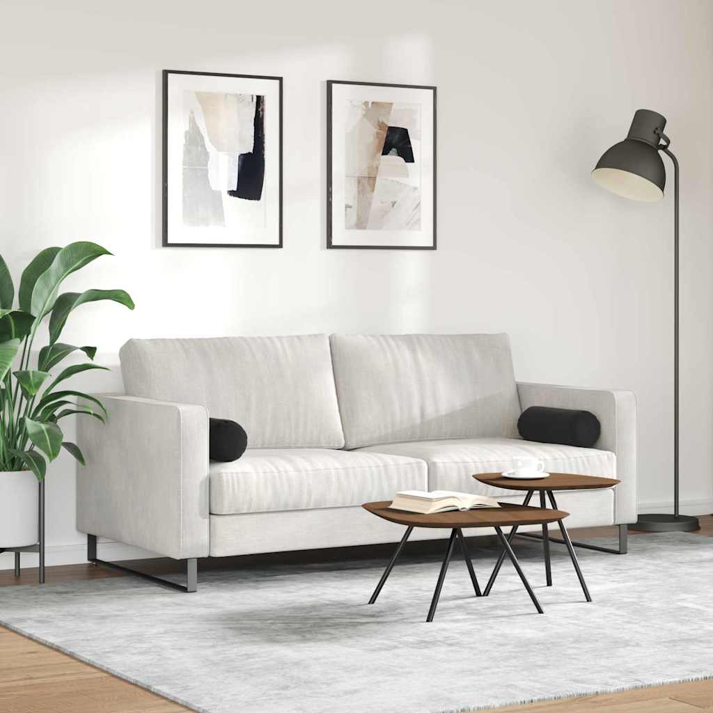 Valjkasti jastučići 2 pcs Crna Ø 15 x 40 cm Kordura tekstil