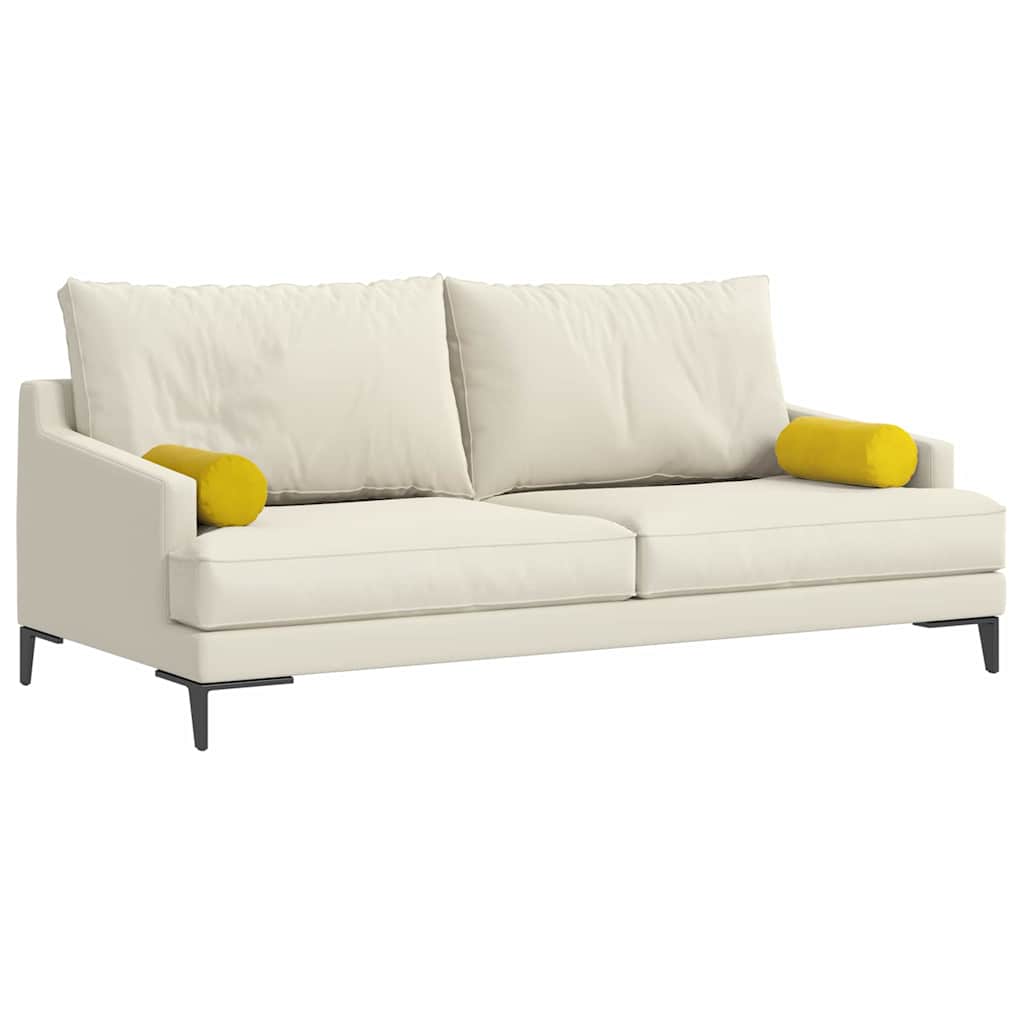 Valjkasti jastučići 2 pcs Žuta Ø 15 x 40 cm Kordura tekstil