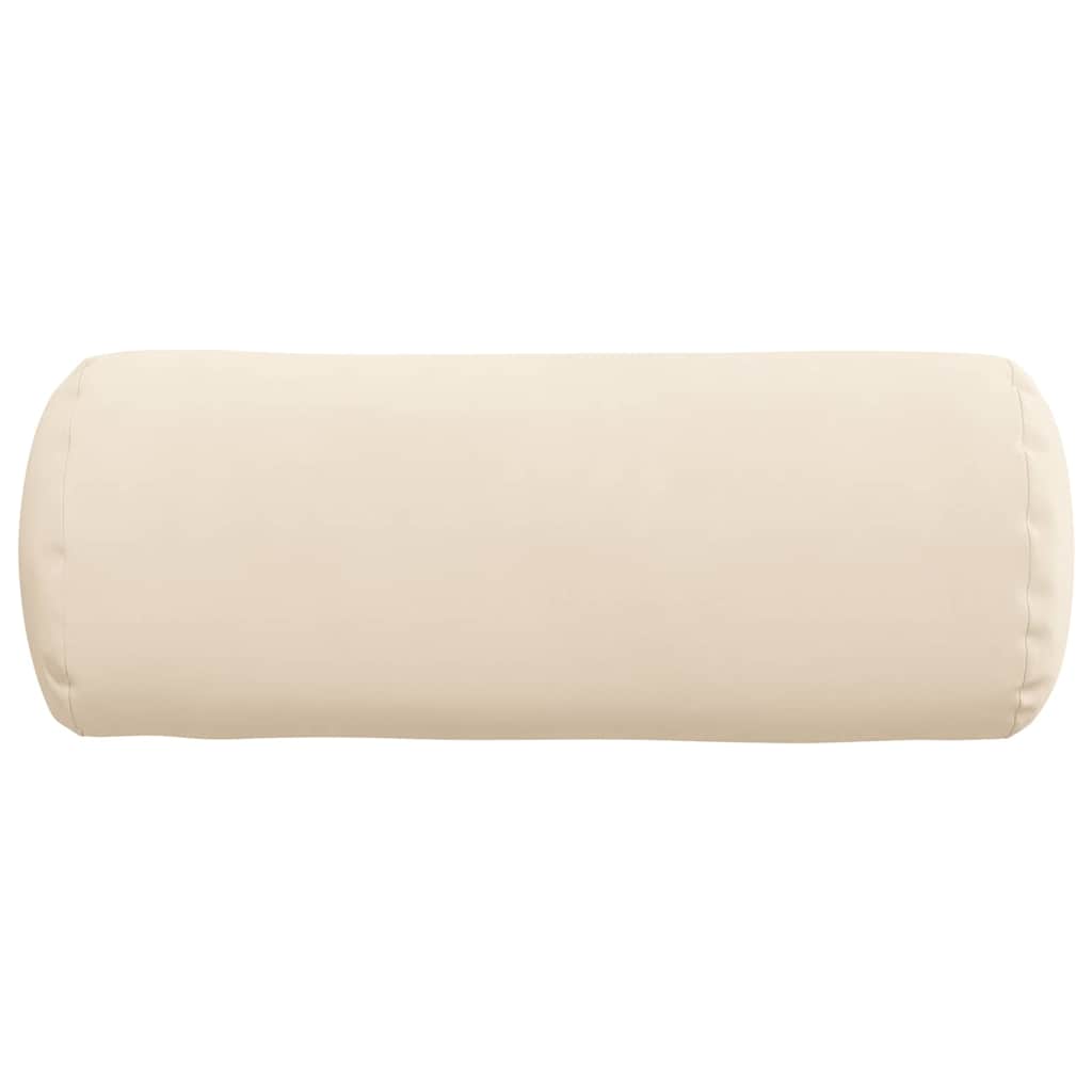 Valjkasti jastučići 2 pcs Bež Ø 15 x 40 cm Mikrofiber tkanina