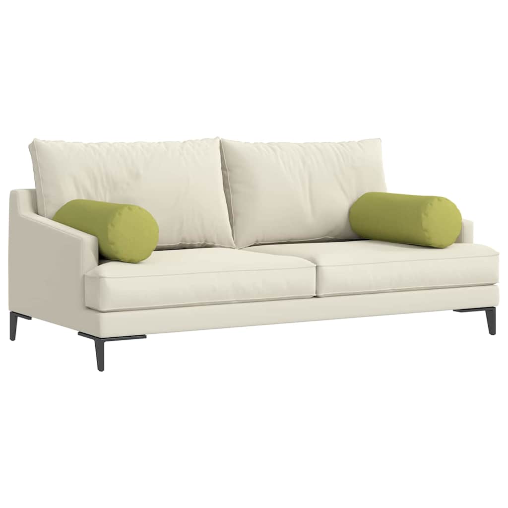 Valjkasti jastučići 2 pcs Svijetlo zelena Ø 25 x 70 cm tkanina