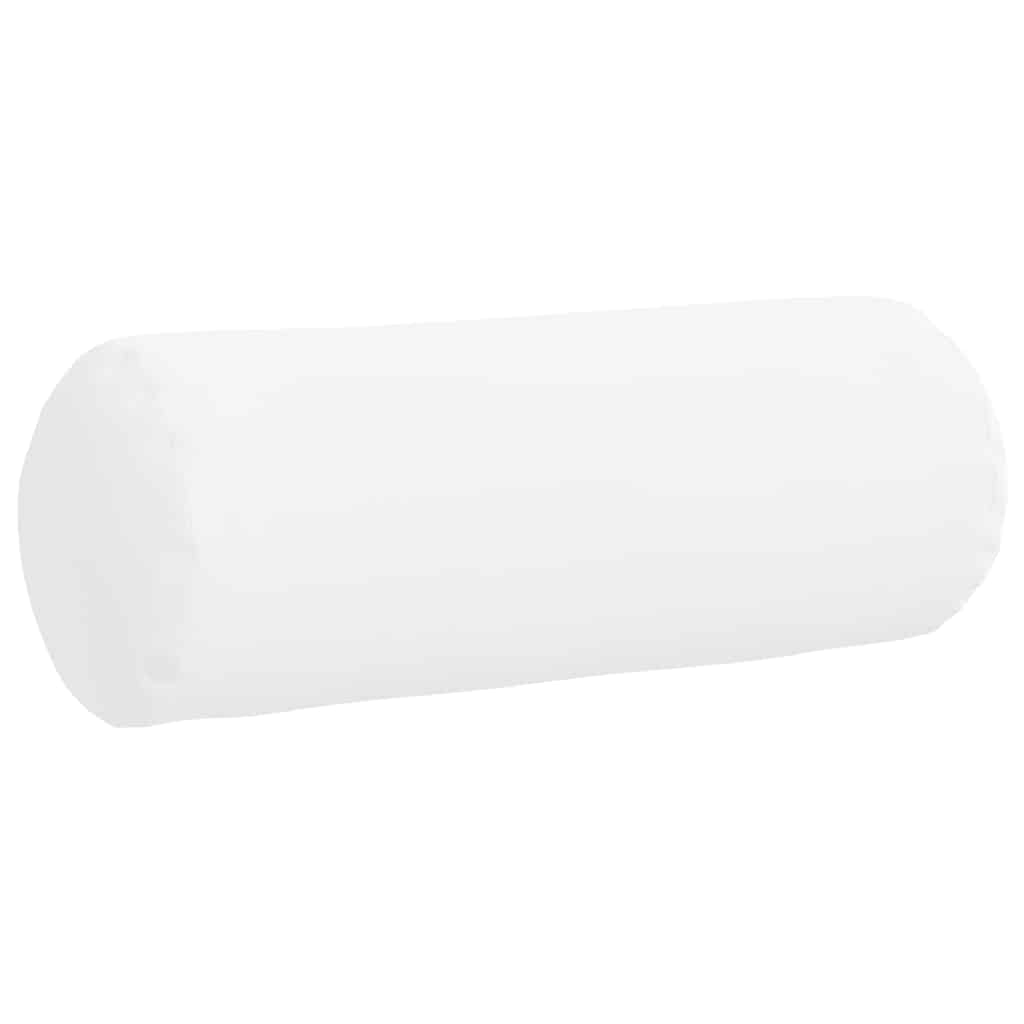 Valjkasti jastučići 2 pcs Bijelo Ø 25 x 70 cm tkanina
