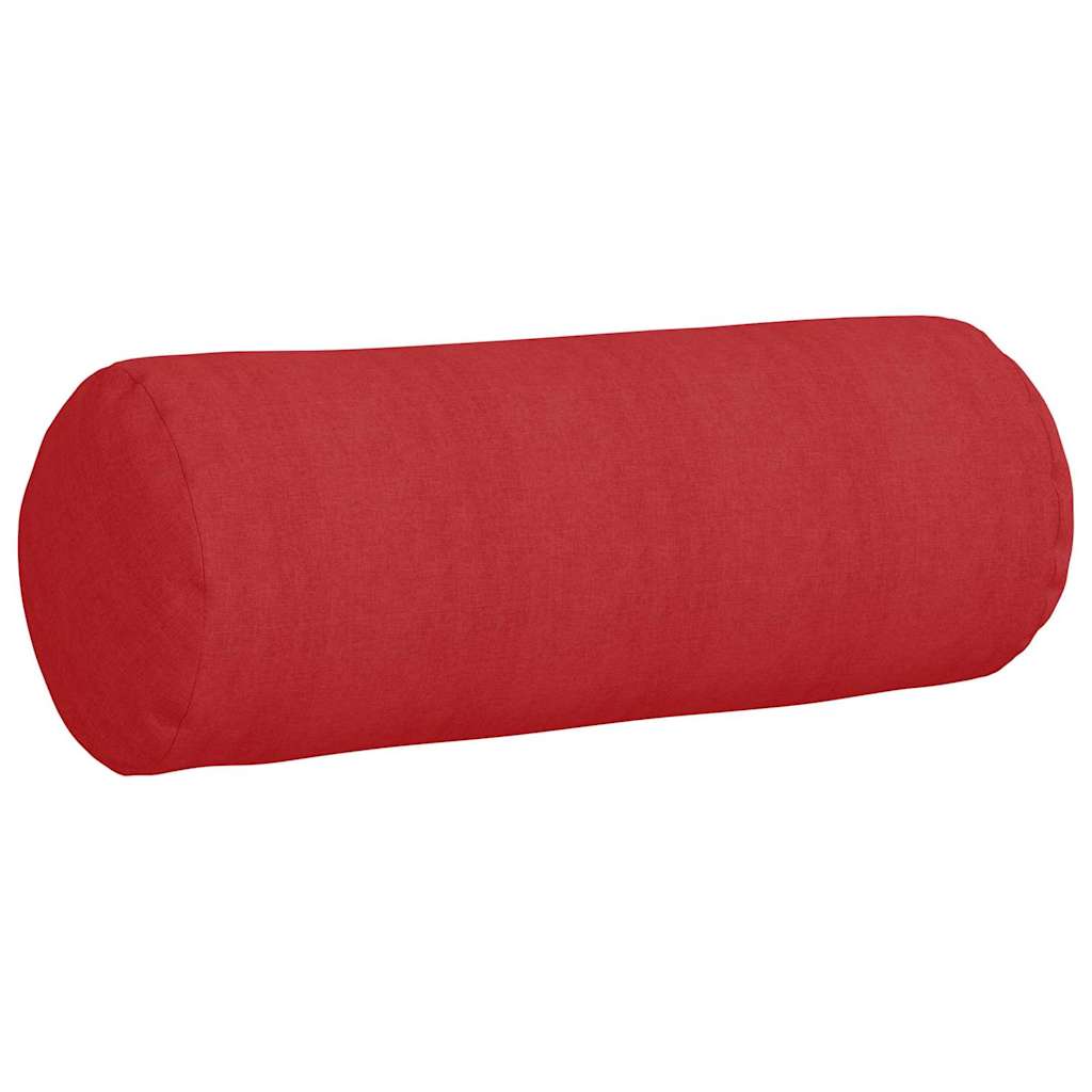 Valjkasti jastučići 2 pcs Crvena Ø 25 x 70 cm tkanina