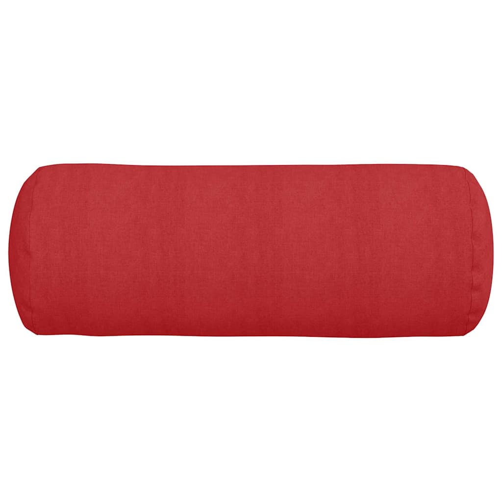 Valjkasti jastučići 2 pcs Crvena Ø 25 x 70 cm tkanina