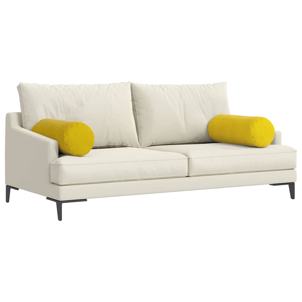 Valjkasti jastučići 2 pcs Žuta Ø 25 x 70 cm Kordura tekstil