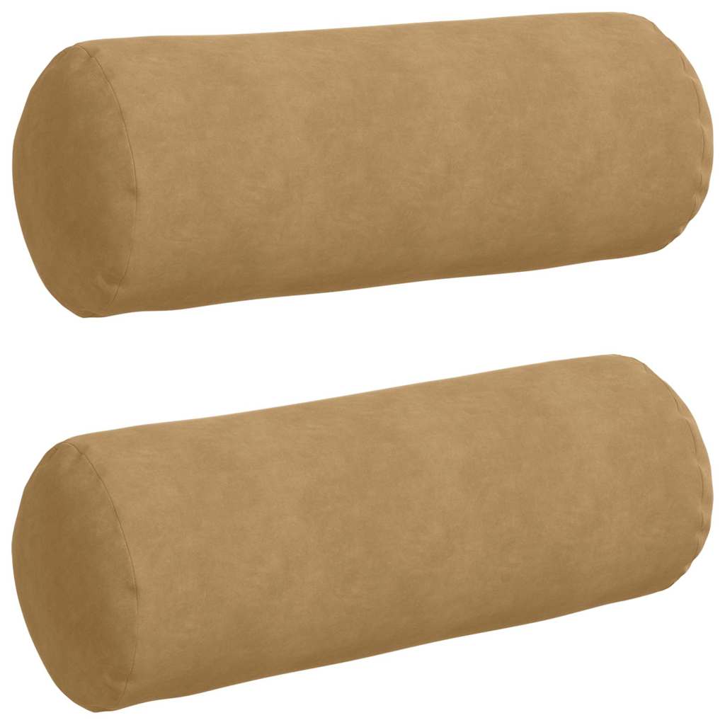 Valjkasti jastučići 2 pcs Smeđa Ø 25 x 70 cm Kordura tekstil