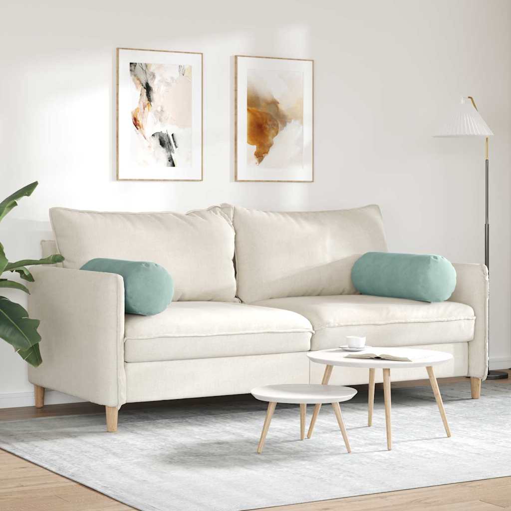Valjkasti jastučići 2 pcs Morska zelena Ø 25 x 70 cm