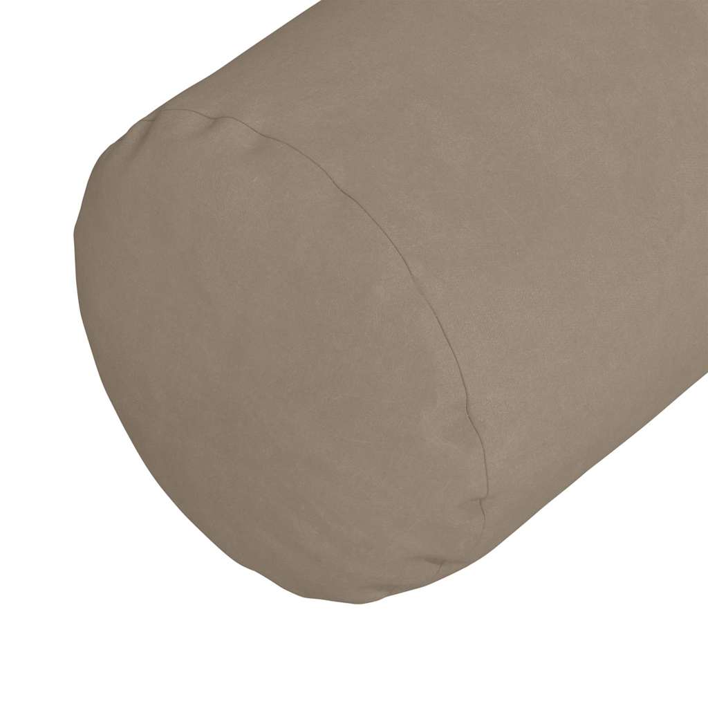 Valjkasti jastučići 2 pcs Sivo-smeđa Ø 25 x 70 cm