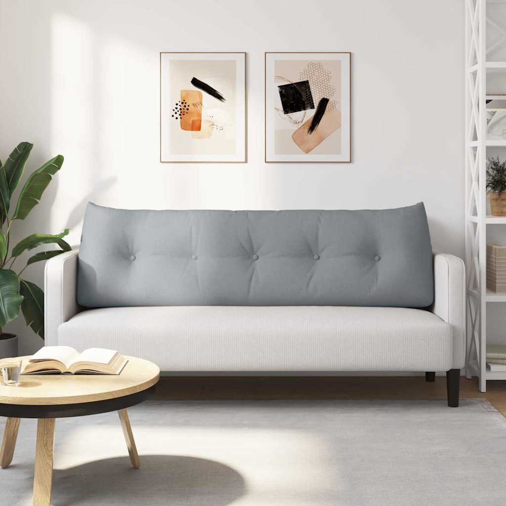 Jastuk za leđa Svijetlo siva 160 x 24 x 50 cm tkanina