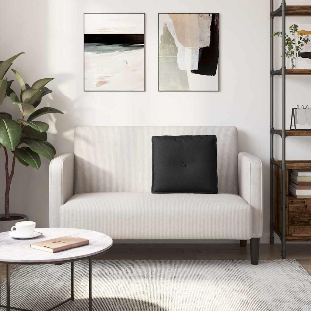 Jastuk za leđa Crna 50 x 19 x 45 cm tkanina