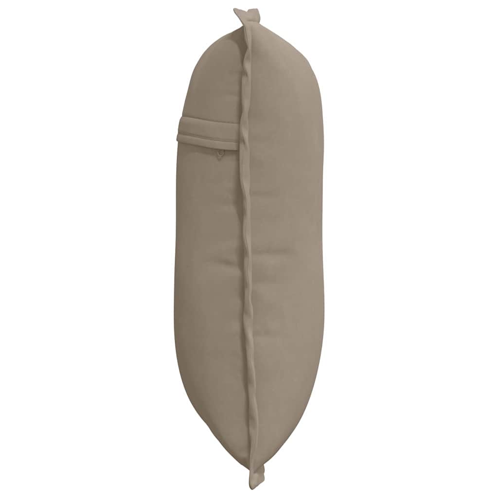 Jastuk za leđa Sivo-smeđa 50 x 45 cm Mikrofiber tkanina