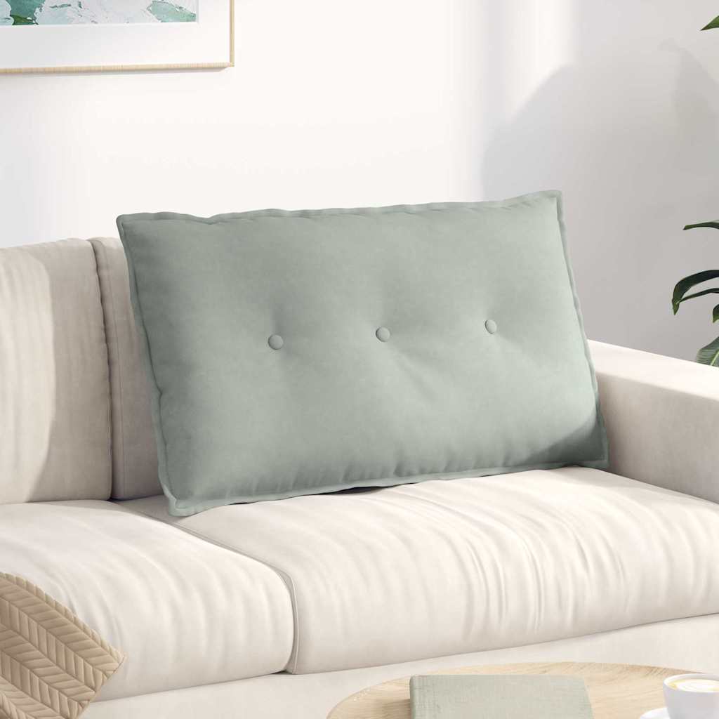 Jastuk za leđa Svijetlo siva 80 x 50 cm Kordura tekstil