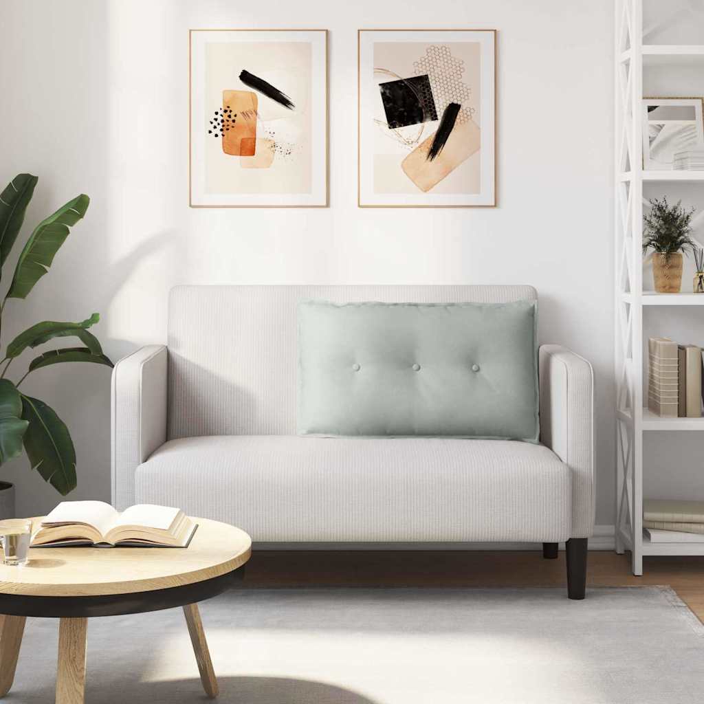 Jastuk za leđa Svijetlo siva 80 x 50 cm Kordura tekstil