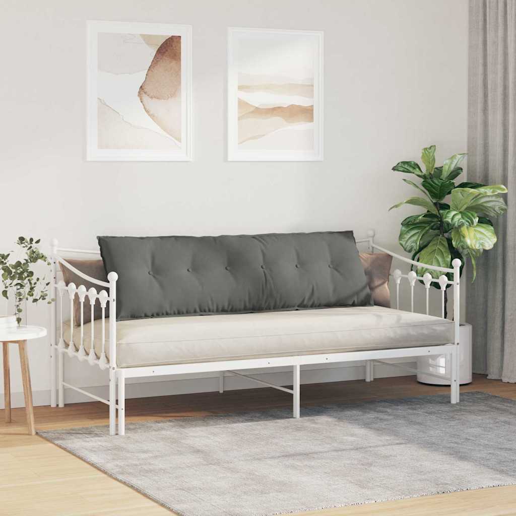 Jastuk za leđa Tamno siva 160 x 50 cm Mikrofiber tkanina