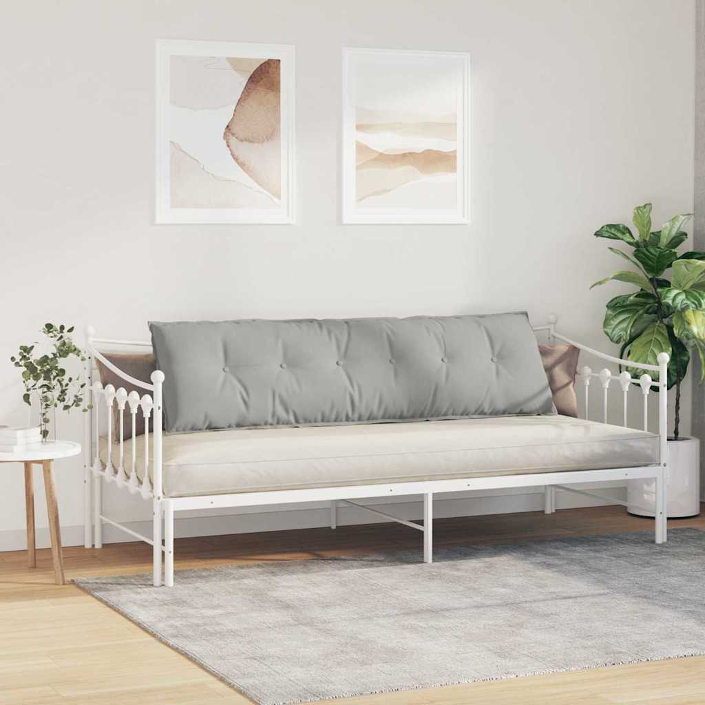 Jastuk za leđa Svijetlo siva 180 x 50 cm Mikrofiber tkanina