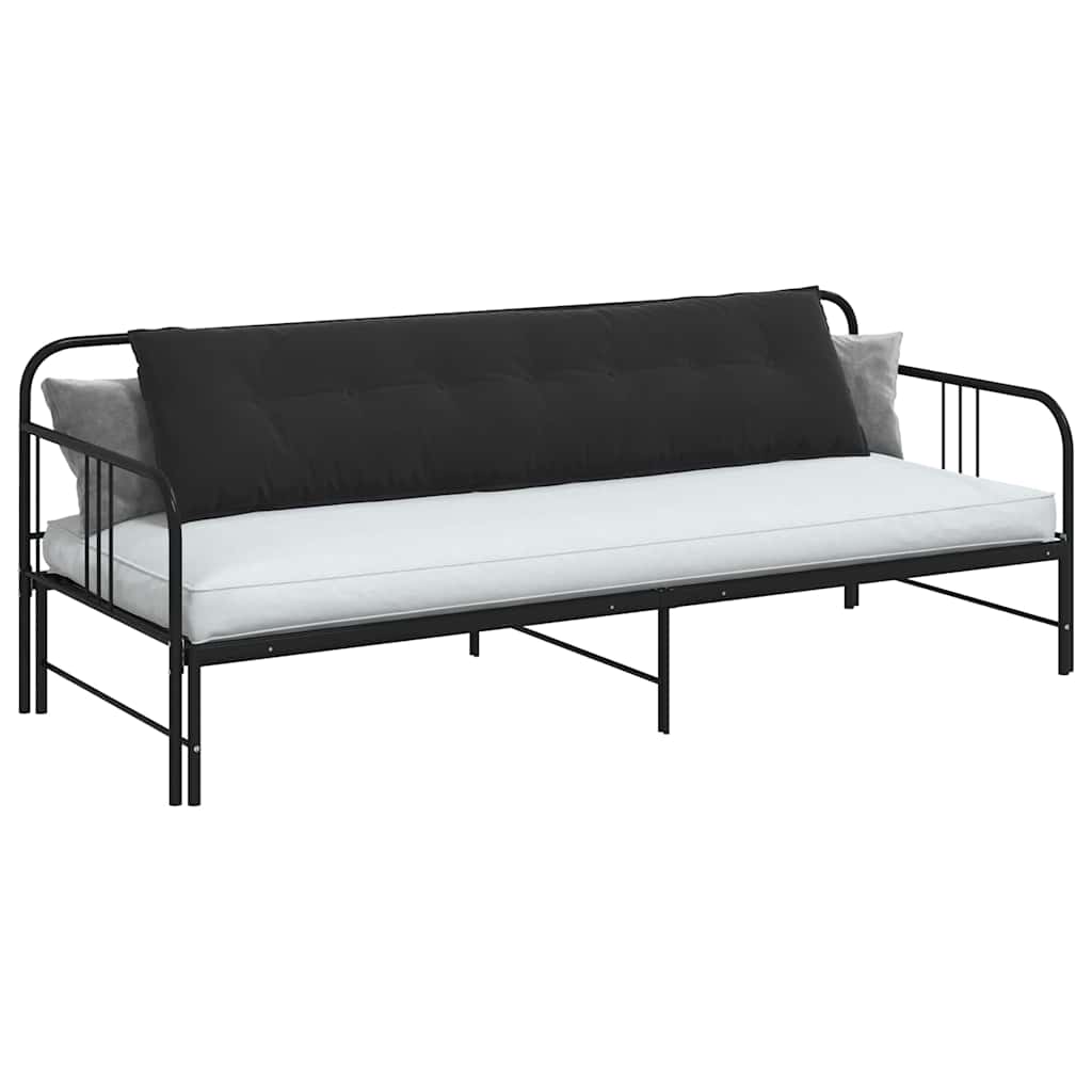 Jastuk za leđa Crna 200 x 50 cm Kordura tekstil