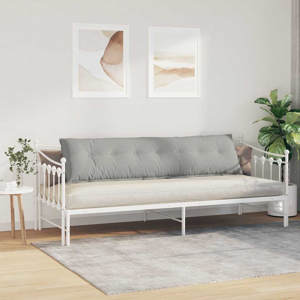 Jastuk za leđa Svijetlo siva 200 x 50 cm Mikrofiber tkanina